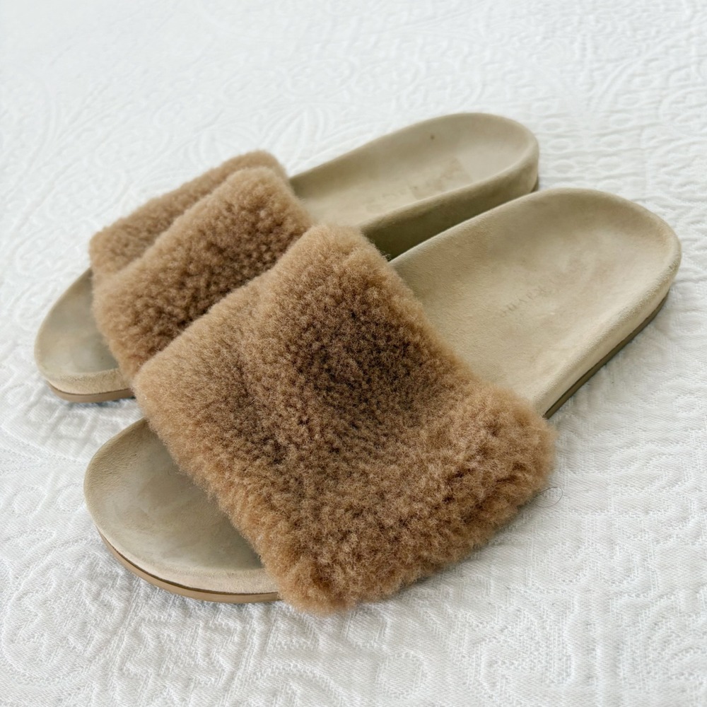 Jenni Kayne Shearling Slide‎ Sandals Sz 39 US 9